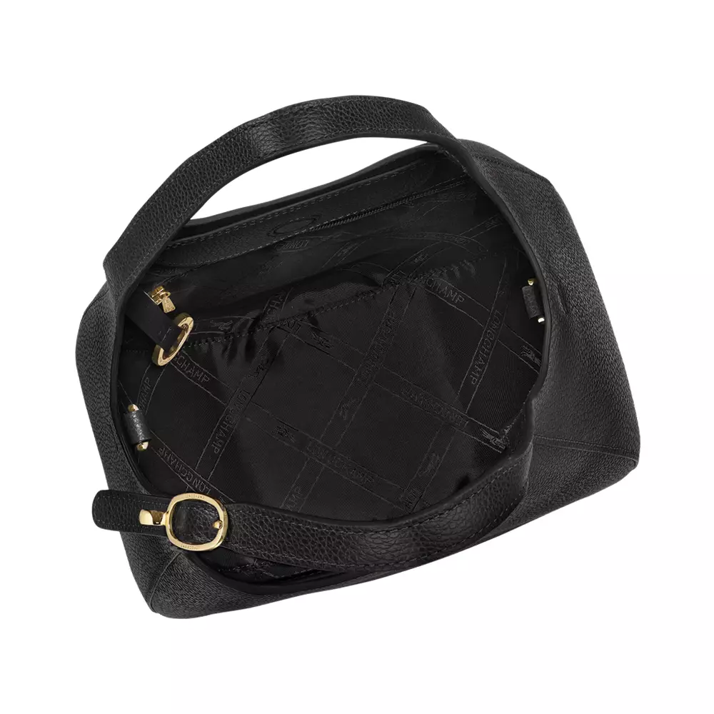 Le Foulonné Small Grained Handbag Black