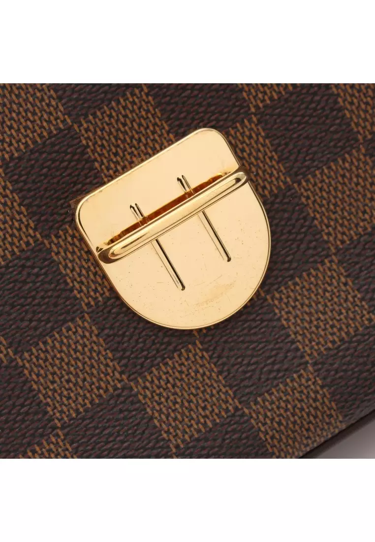 LOUIS VUITTON RAVELLO GM HAND BAG VI 1099 PURSE DAMIER EBENE