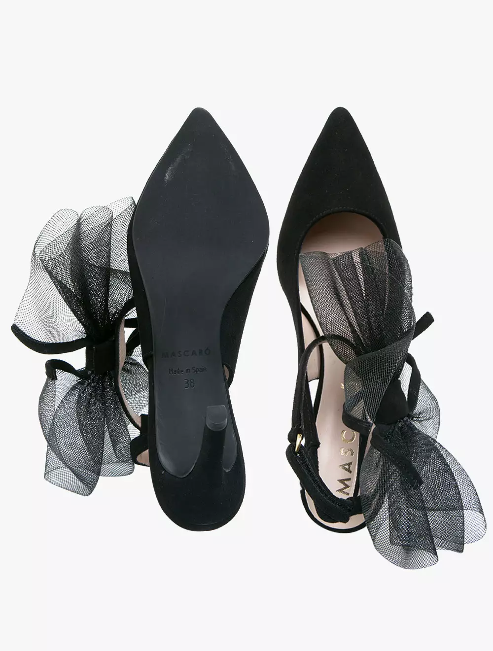 Pretty Ballerina 50951 Slingback Heels - Black