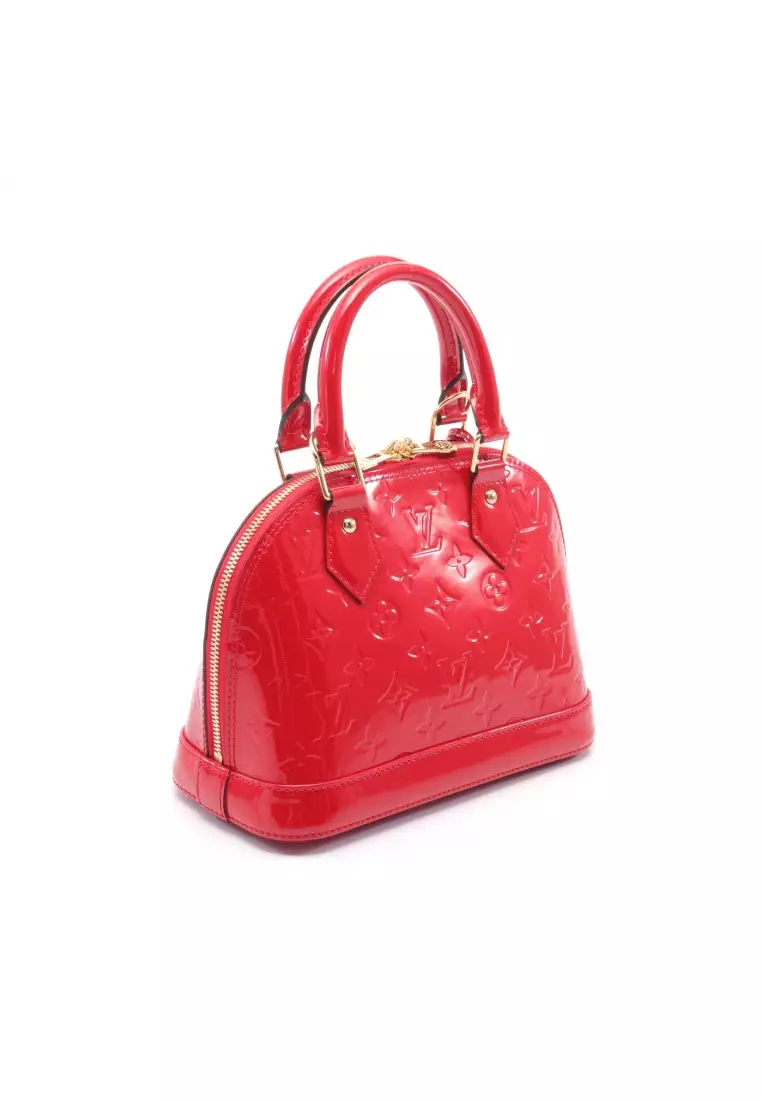Red vernis louis top vuitton