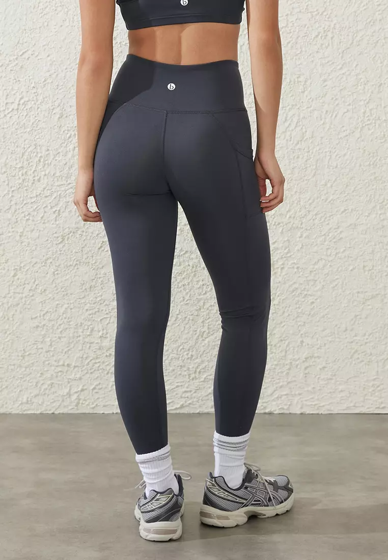 Women Matte Polyester Active Sports Leggings Pants With, 54% OFF