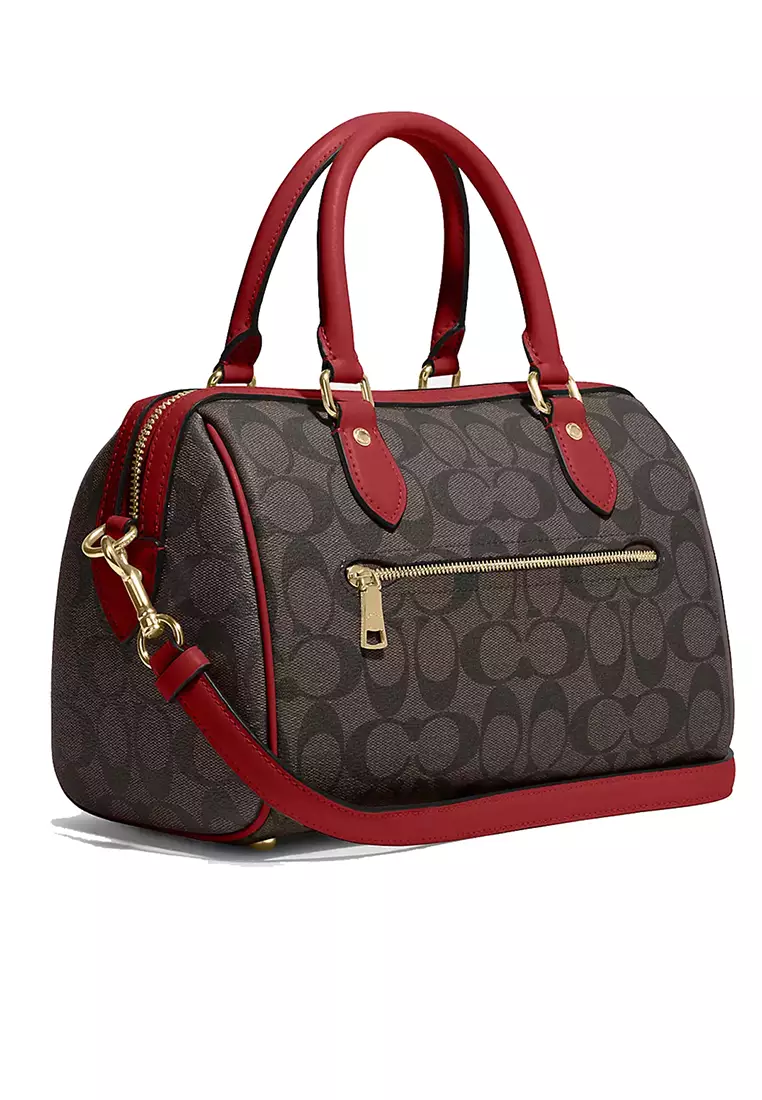 Coach hotsell satchel red