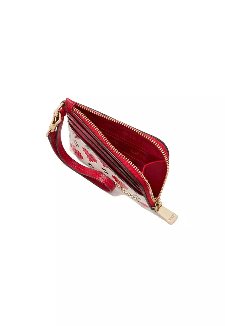 Buy Kate Spade Devin Pixel Hearts Coin Card Case Wristlet