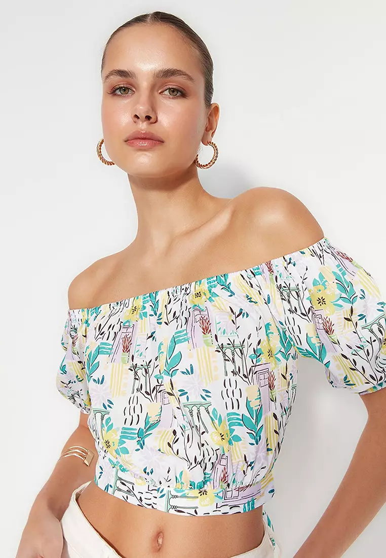 Buy Trendyol Off Shoulder Blouse 2024 Online ZALORA Singapore