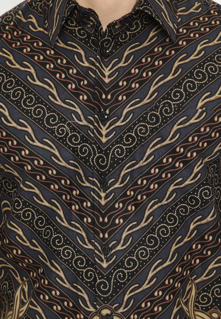 Batik Shirt Wardhana - Black