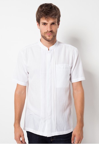 A&D MS 734 Mens Koko Shirt Short Sleeve - White