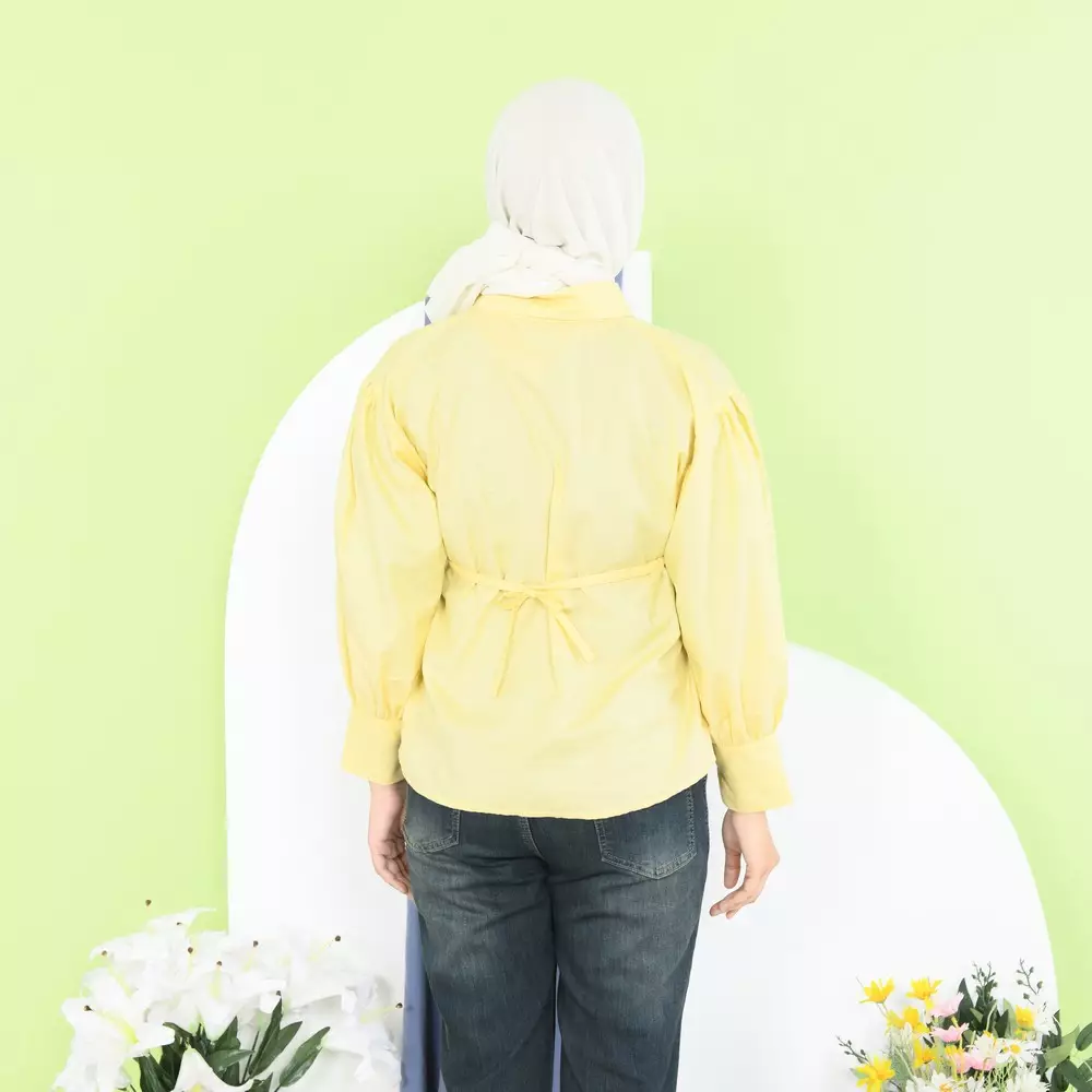 Dyandra Kemeja - Soft Yellow M19729 R42S1