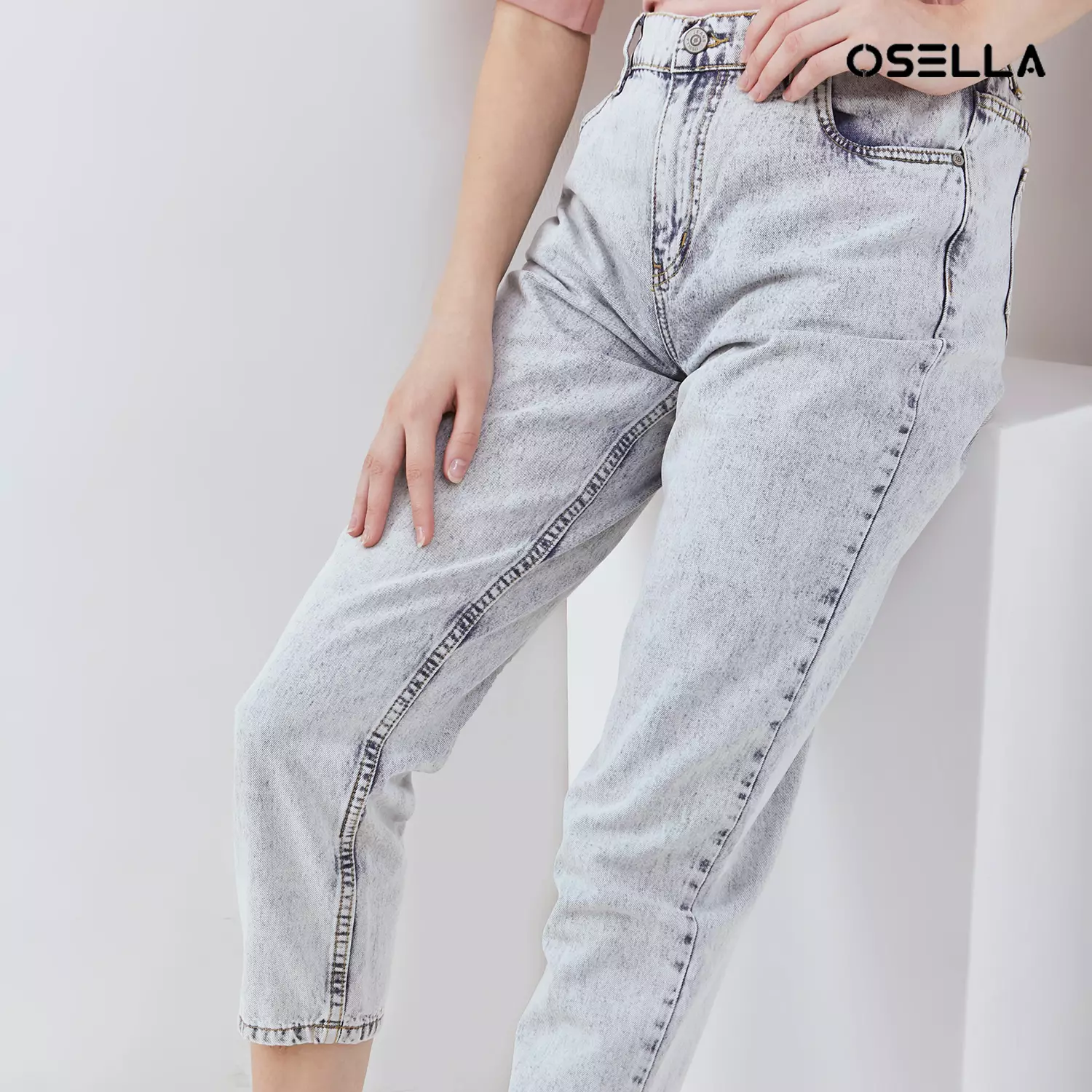 [NEW] Osella Jubilee Mom Fit Denim Pants 218O4001A | Celana Jeans Wanita