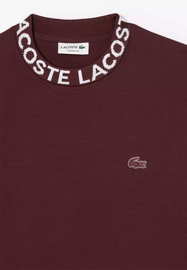 Logo Jacquard Collar Double Face Sweatshirt