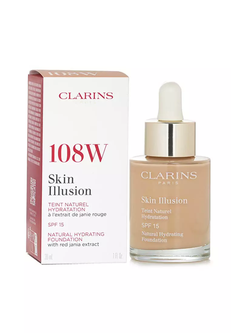 CLARINS - Skin Illusion Natural Hydrating Foundation SPF 15 - # 108 Sand 30ml/1oz