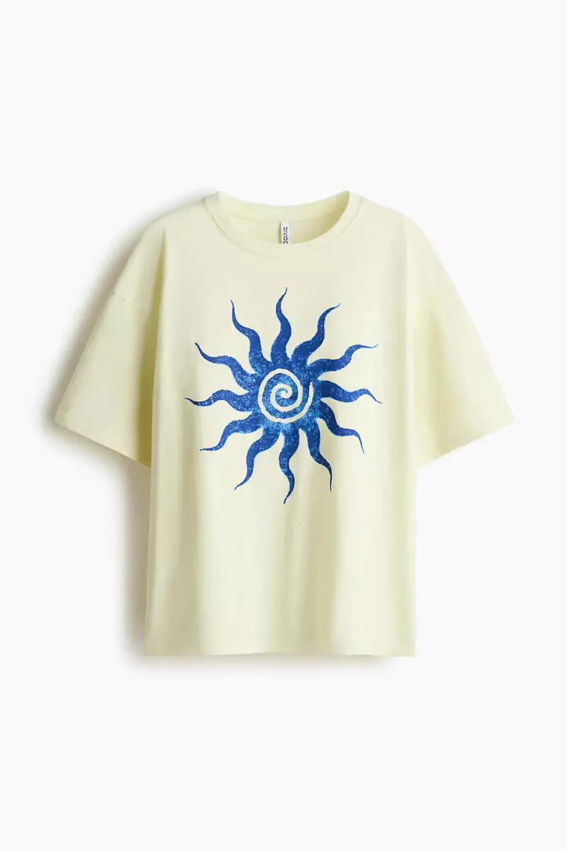 Oversized print-motif T-shirt