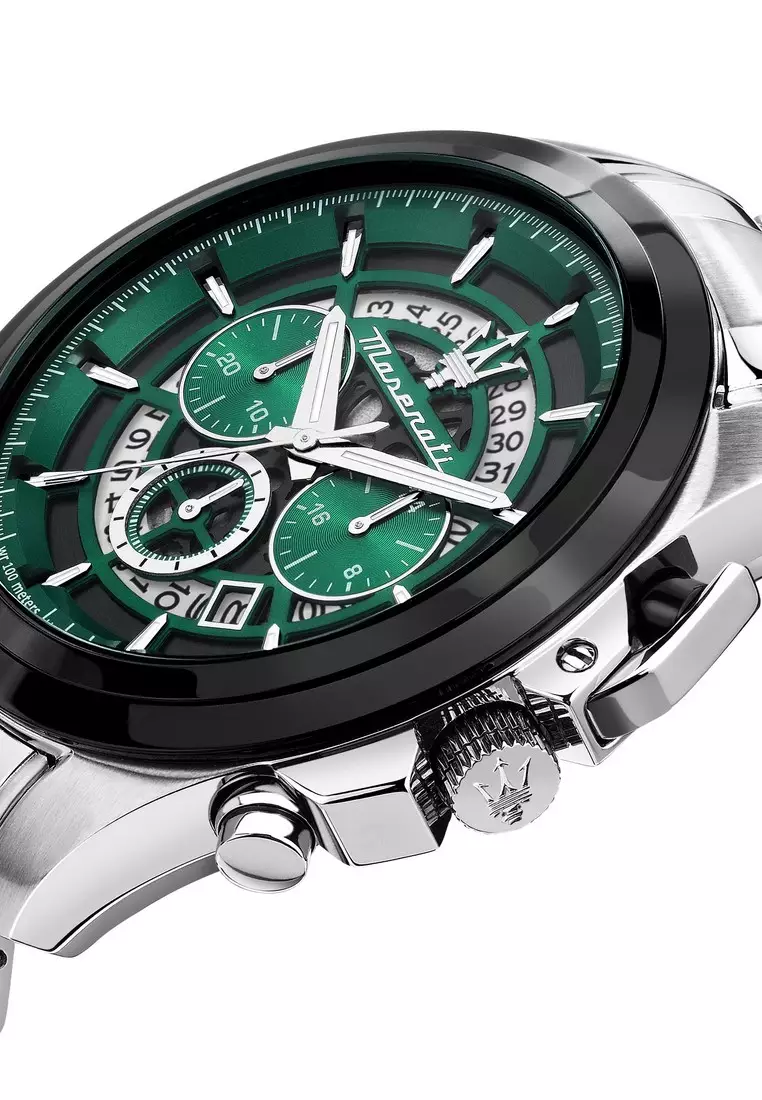 【2 Years Warranty】Maserati Traguardo 45mm Men's Quartz Watch R8873612060