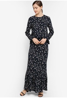 410+ Model Baju Batik Long Dress Terbaru