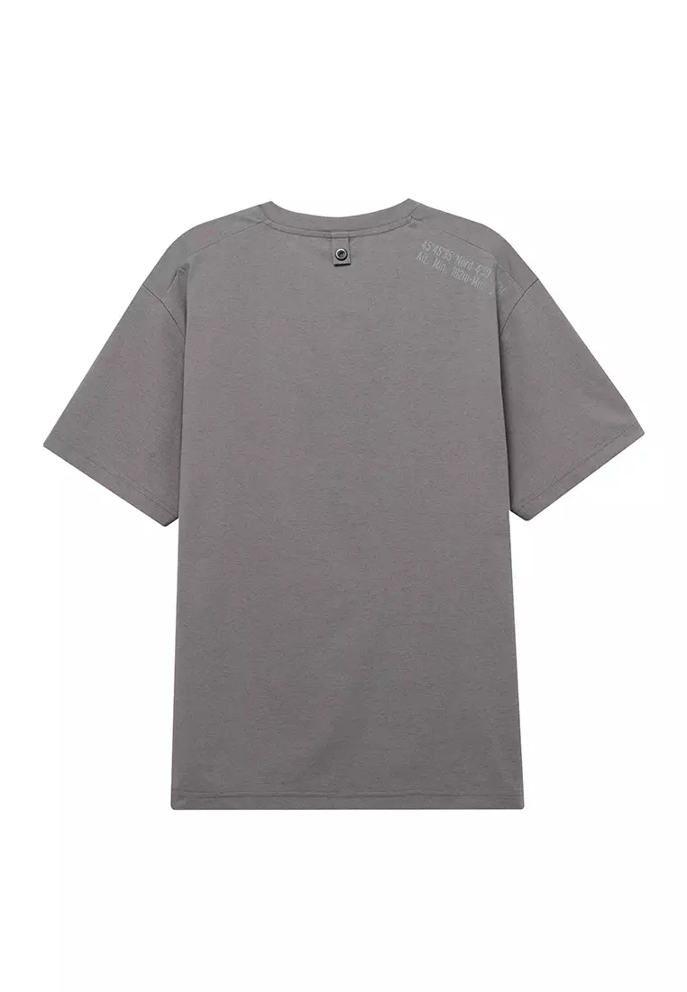 男裝 LOGO 亨利領口袋短袖T裇