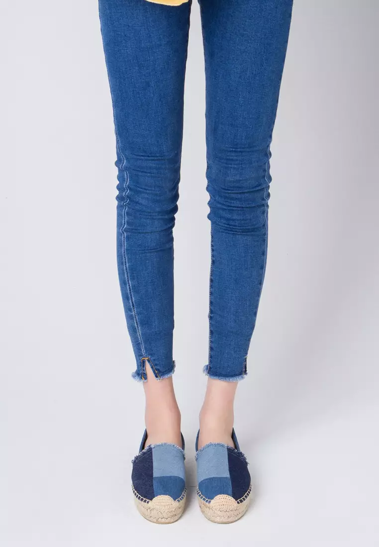 Color Matching Denim Espadrilles HB1111