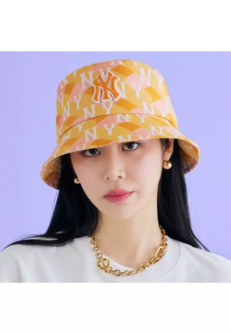 CUBE MONOGRAM BUCKET HAT NEW YORK YANKEES
