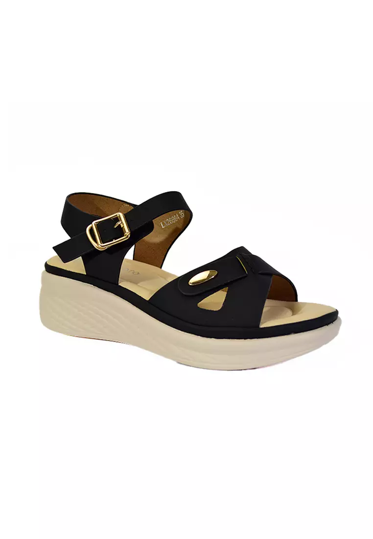 Discount on Mario D' boro Runway  shoes - SKU: Women's Flats Sandals LX 26864 Black C52 C65