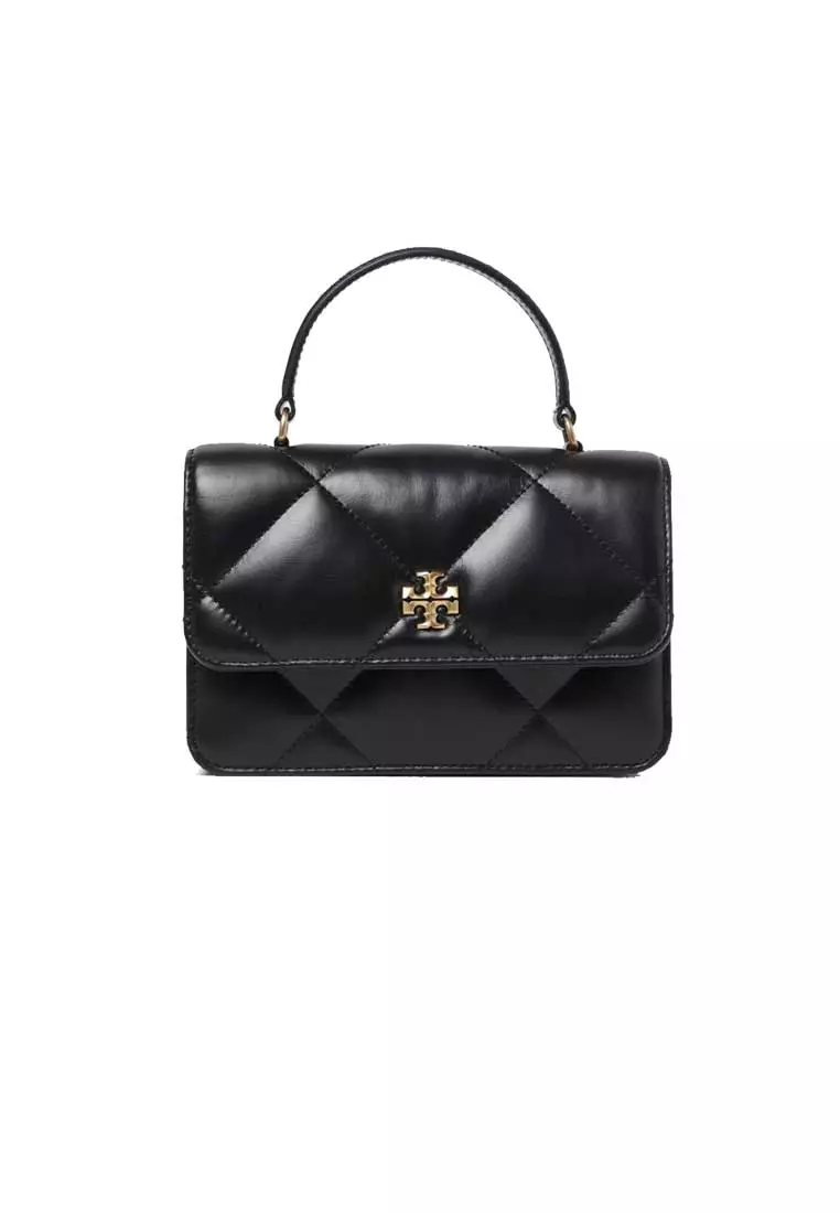 Tory Burch Mini Kira Diamond Quilt Top-Handle Chain Wallet