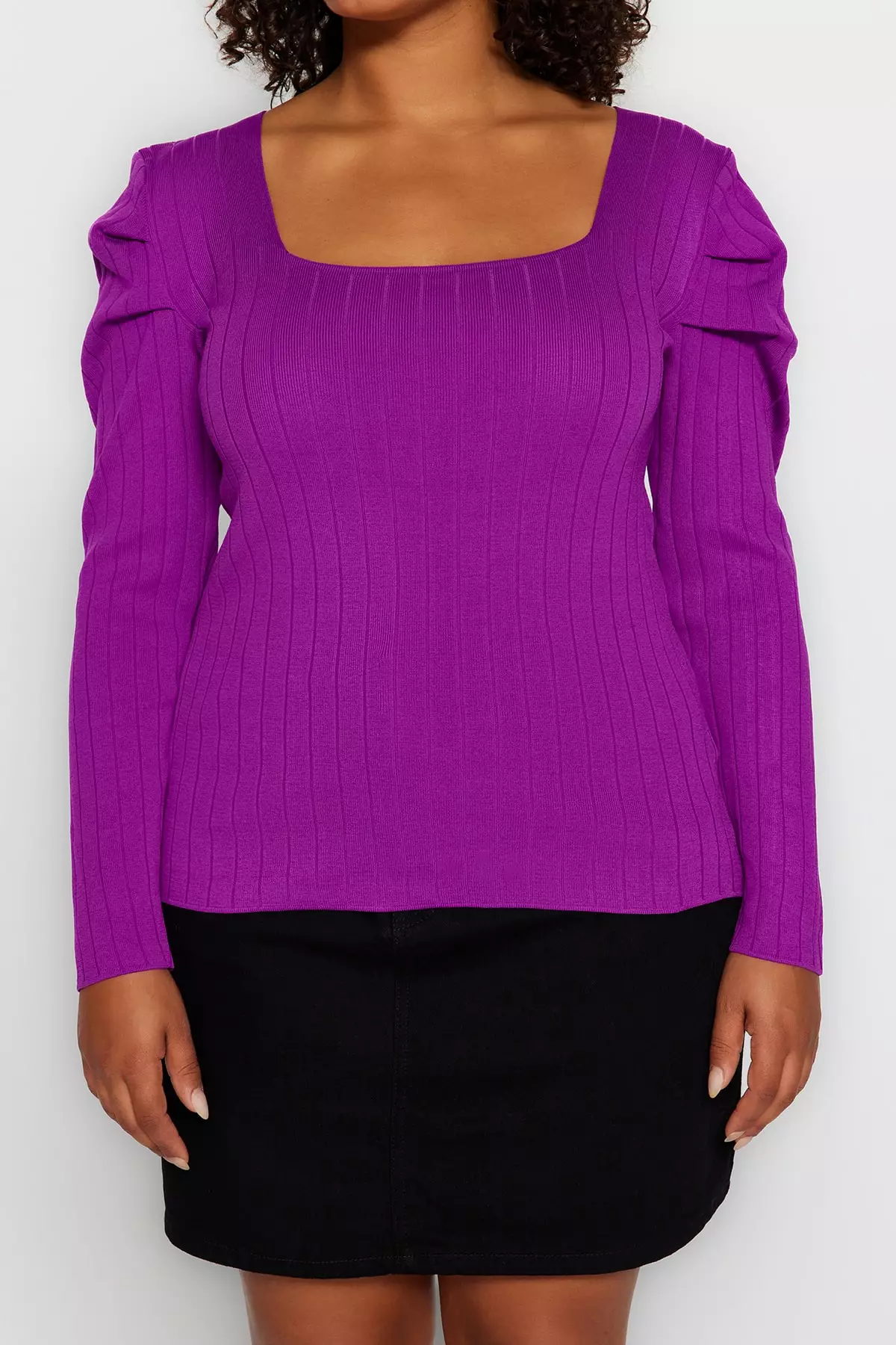 Plus Size Ribbed Top