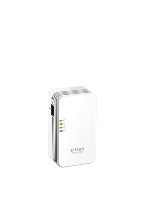 D-Link AV 500Mbps 1-Port PowerLine/HomePlug WiFi-N300Mbps Bridge, 10/100 Switch Extender (DHP-W310AV)