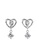 Her Jewellery silver Hanging Love Earrings (White Gold) - Made with premium grade crystals from Austria 2B464AC0E76A2CGS_2