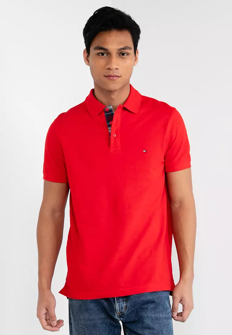 red shirt tommy hilfiger
