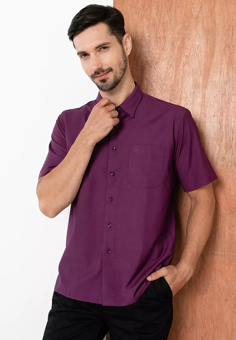 Buy ORLANDO GMV Men s Short Sleeves Business Plain Shirt
