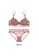 W.Excellence pink Premium Pink Lace Lingerie Set (Bra and Underwear) DBF87US4058DA6GS_1