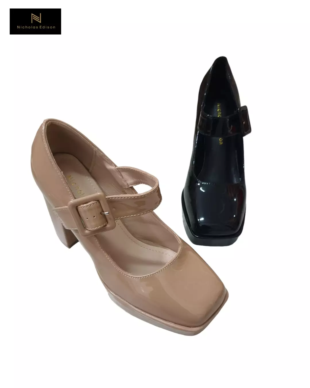 Nicholas Edison Heel Nova Beige