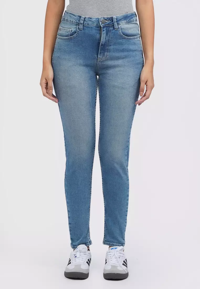 Tirajeans 7-Lldnkey124B003 Skinny Denim Pants Lt. Blue