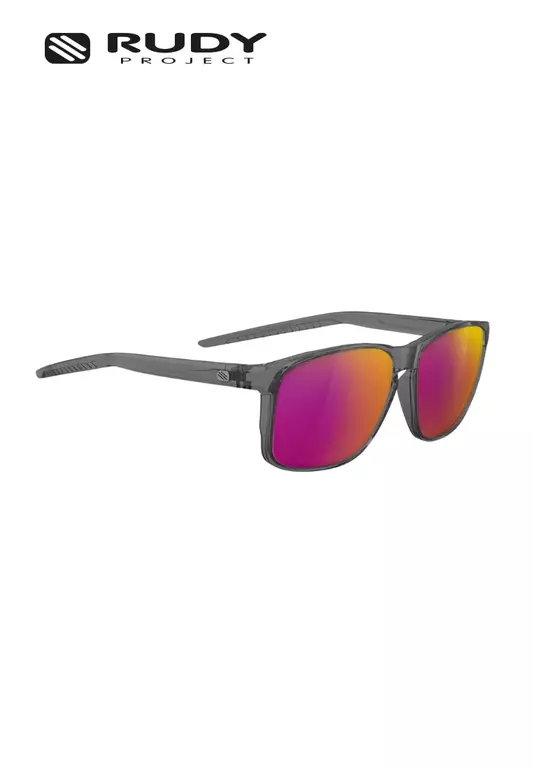 Overlap Eyewear in Crystal Ash -  Multilaser Garnet Lens