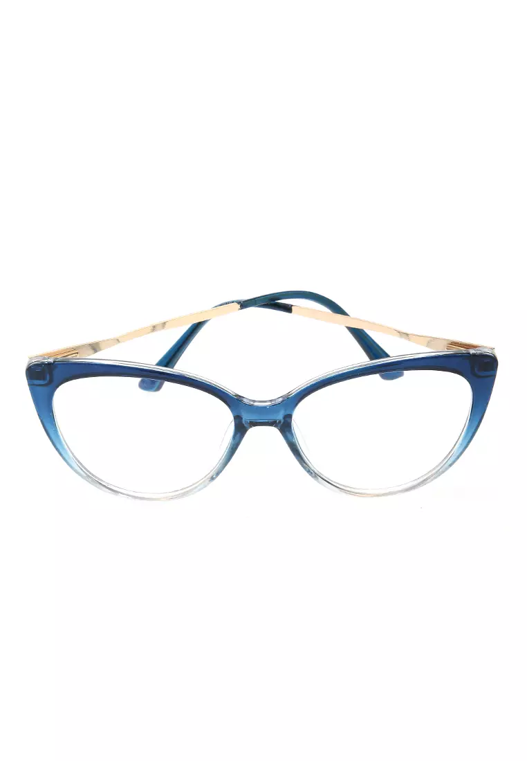 Kiano Kacamata Wanita Anti Radiasi Glasess Frame Material Plastic ORIGINAL - Green Transparent