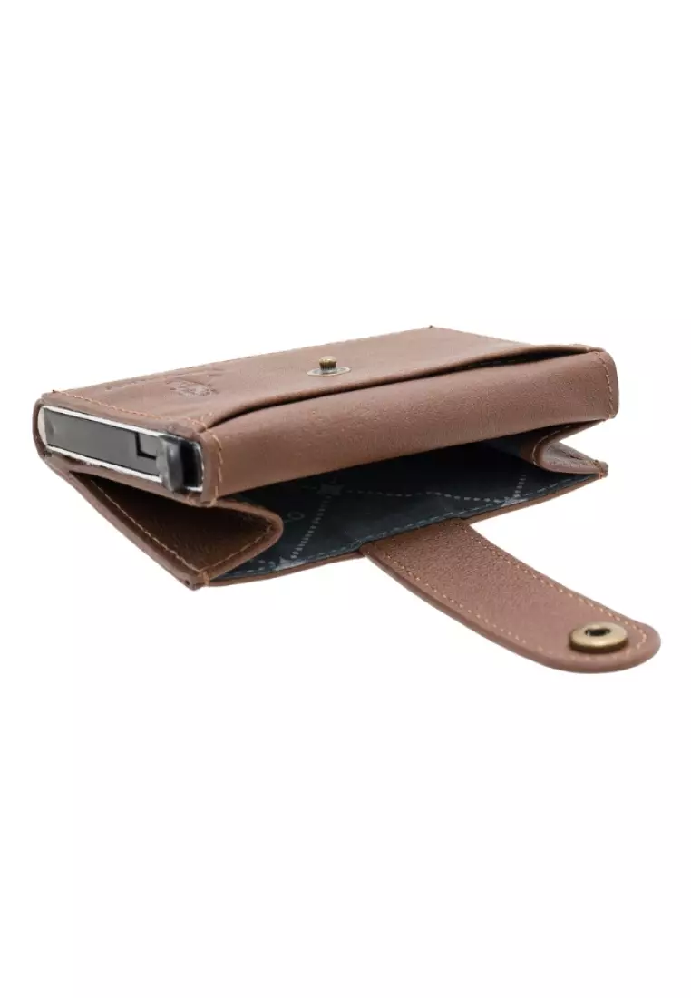 Euro Polo Leather Card Holder Slim Pop Up Card Case Wallet EWB 40163