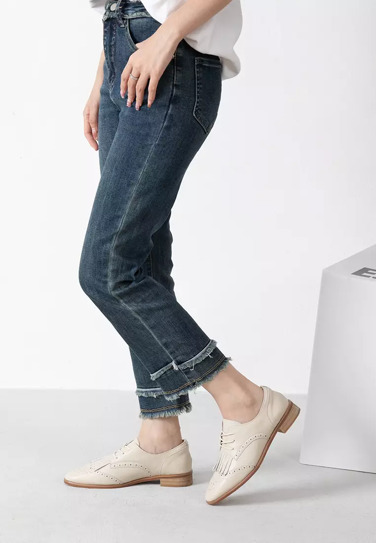 雕花真皮流蘇德比鞋 TH926-3