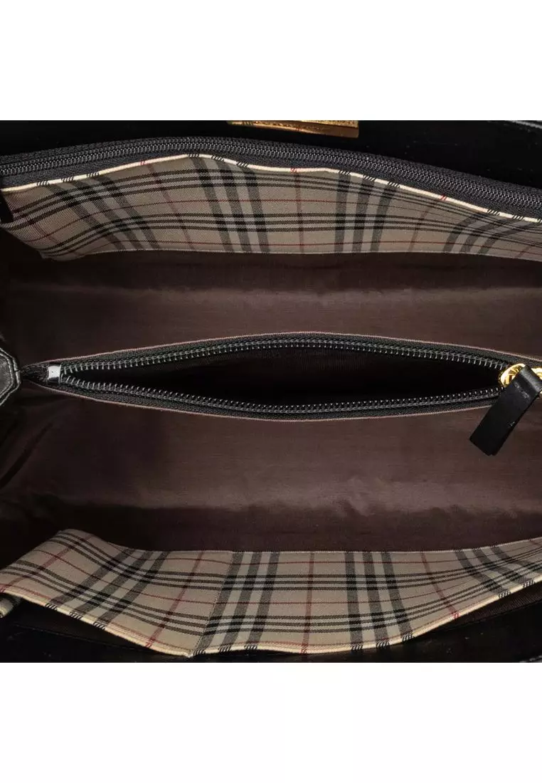 Pre-Loved Burberry Leather Handbag