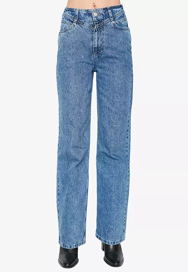 Zalora high hot sale waist jeans