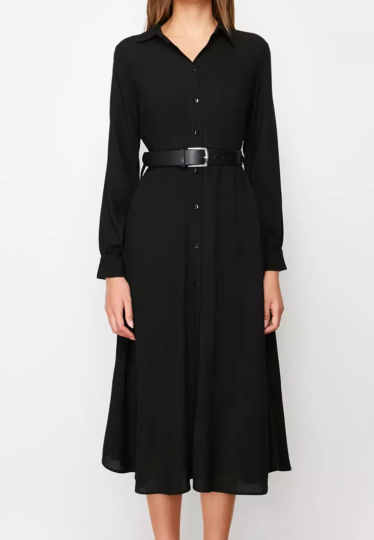 Belted Midi Dress