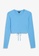 Monki blue Long Sleeved Crop Top With Cut Out Back E08E8AA6F00C9DGS_4