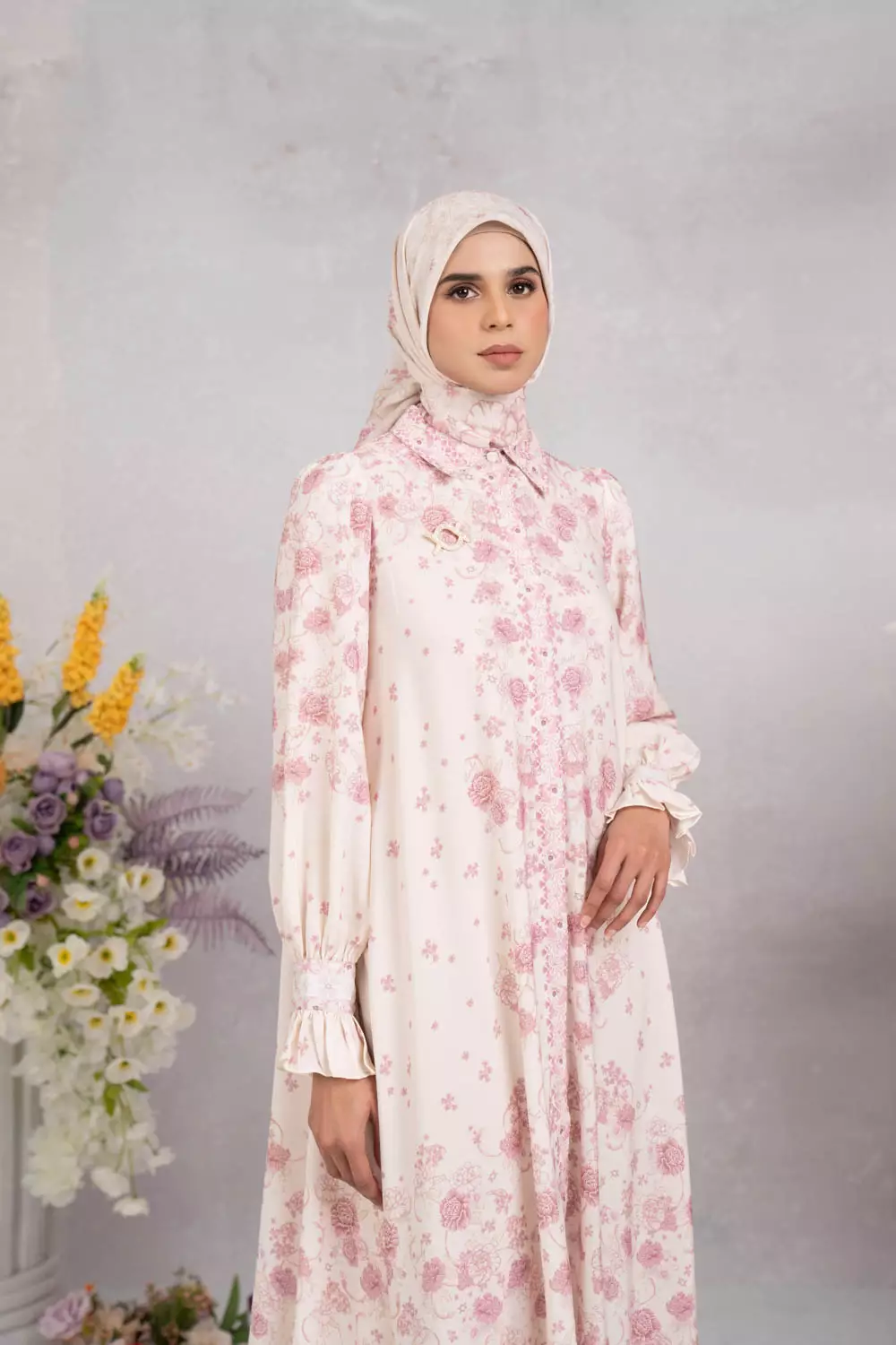 Klamby - Marjorie Dress Creamy Rose