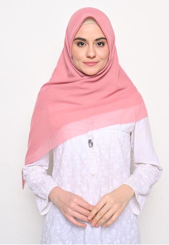 Jual My Daily Hijab Hijab Segi 4 Voal Superfine Lasercut Old Rose Original Zalora Indonesia