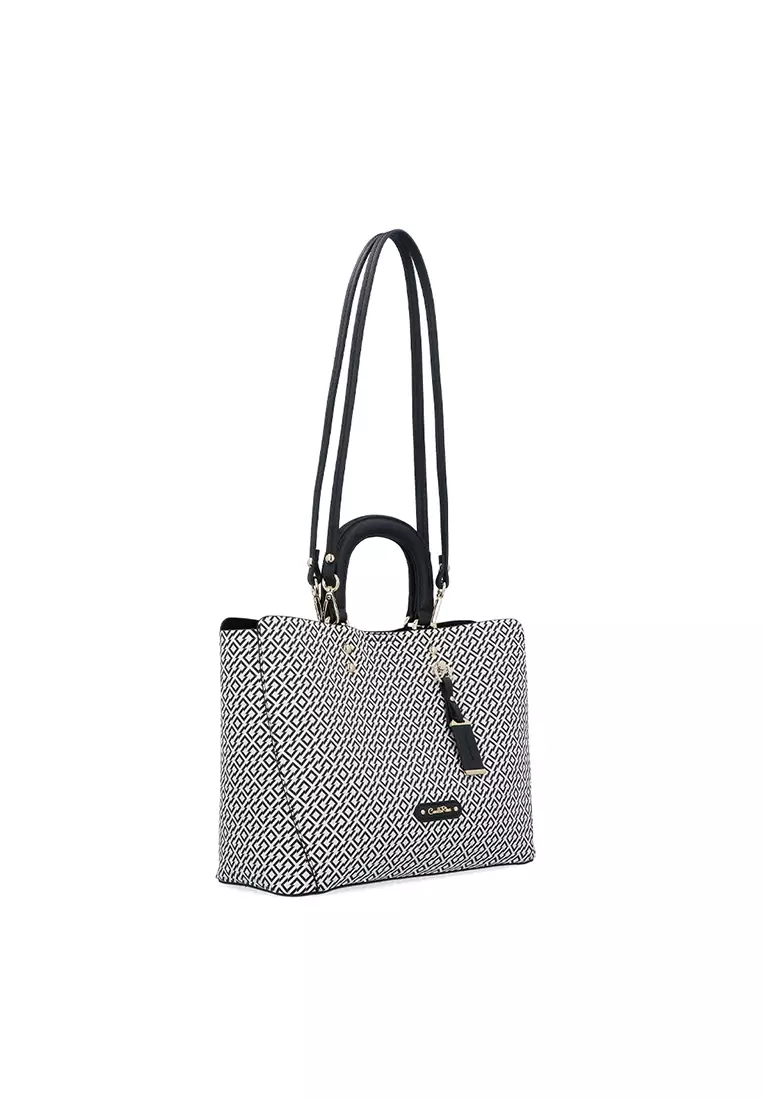 Black Ever Chic 2-in-1 Top Handle Tote