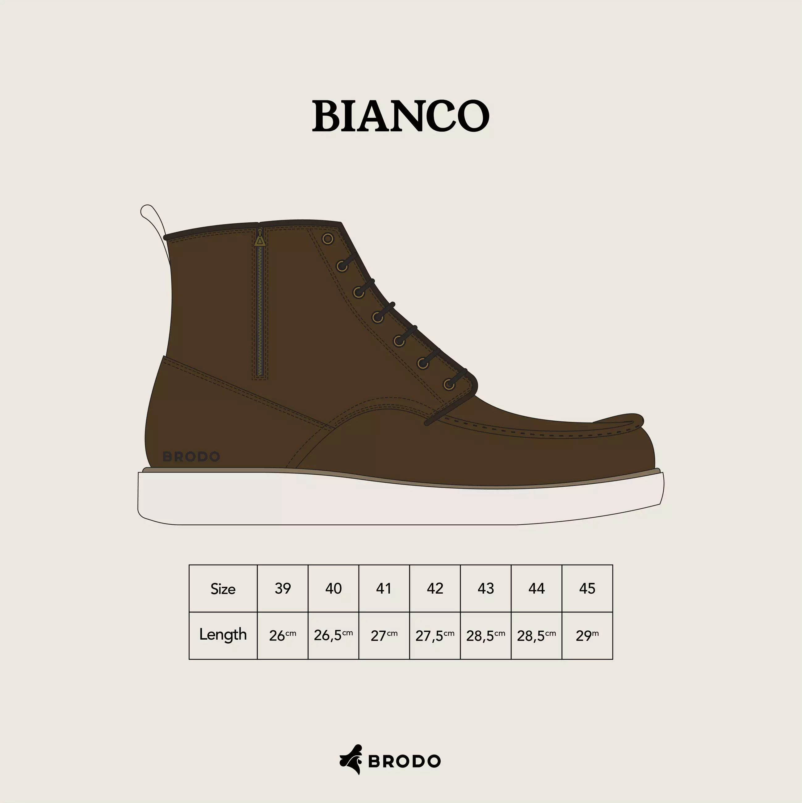 BRODO - Bianco Boots Heritage Brown