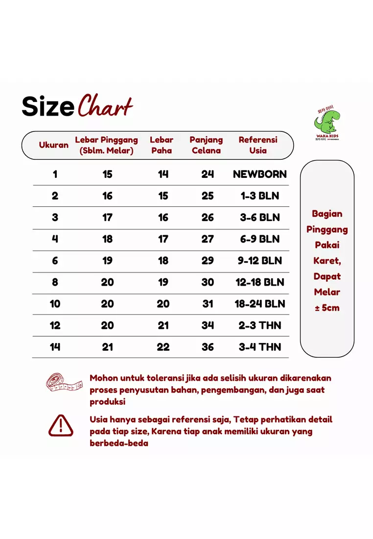 Wakakids Celana Pendek Anak Unisex Polos Basic Short Pants 4368 Vench Maroon
