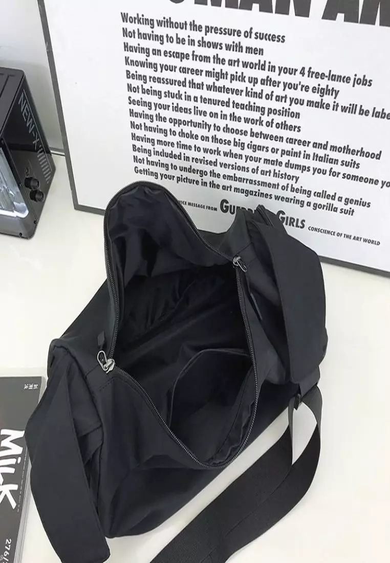 Nylon Duffel Shoulder Gym Swim Travel Bag  26x40x20cm – Green