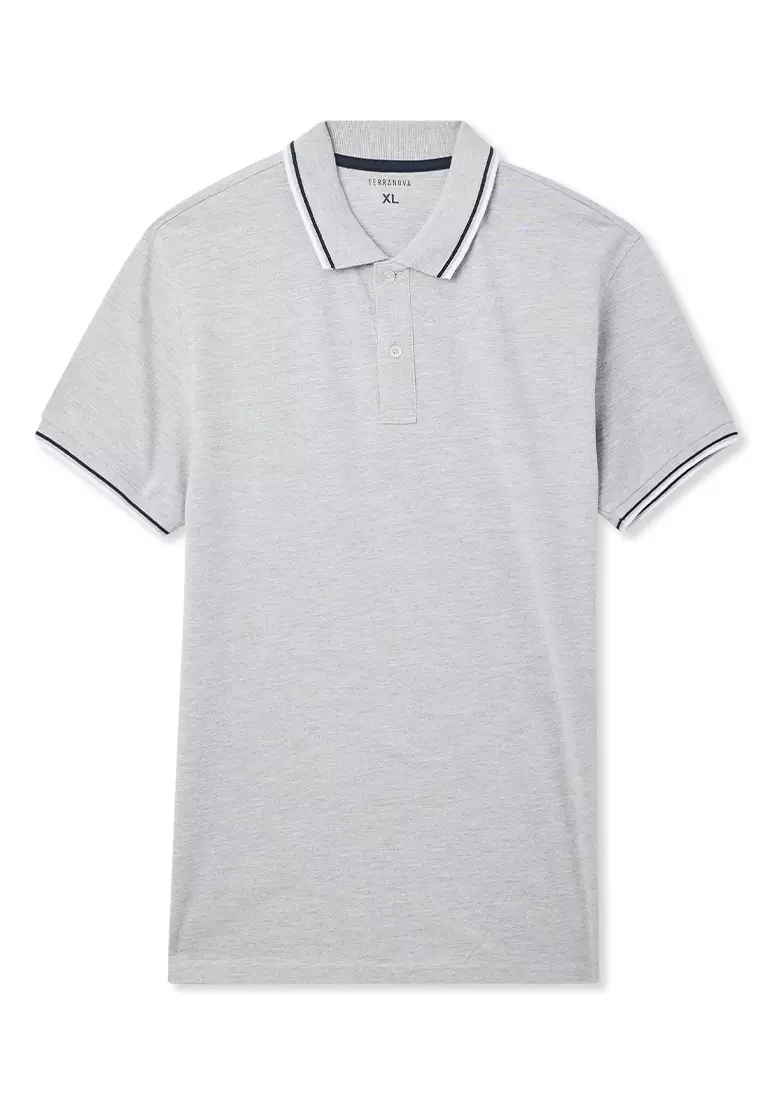 Man Short-Sleeved Polo Shirt