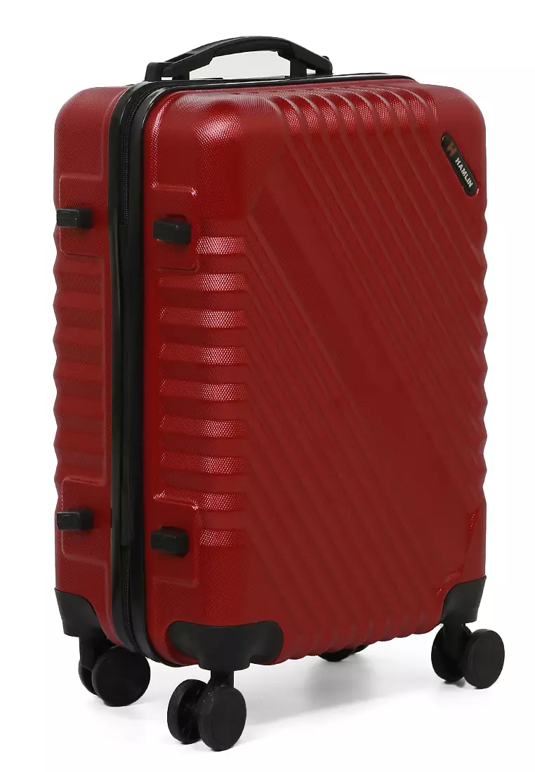 Carlton Koper Unisex Size 20 Inch Travel Bag Large Compartment Kunci Kode Angka Material Fiber ABS ORIGINAL - Red