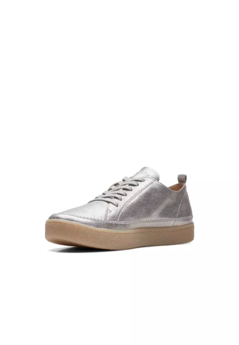 Buy Clarks Clarks Barleigh Lace Silver Metallic Womens Casual Shoes ...