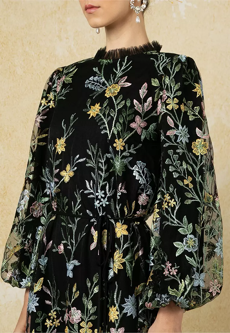 Flora Lace Flare Dress