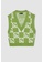 DeFacto green V Neck Sleeveless Yingyang Detail Sweater Vest A0897AA70BBB6AGS_5