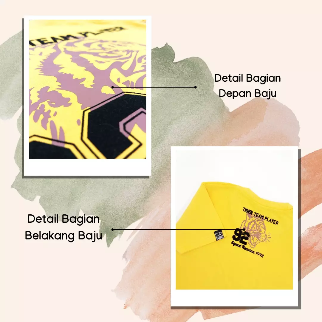 Wakakids Baju Anak Laki Laki Atasan Kaos Usia 4 Tahun Hingga 14 Tahun Motif Tiger Team Player 3905 SPATS Merah